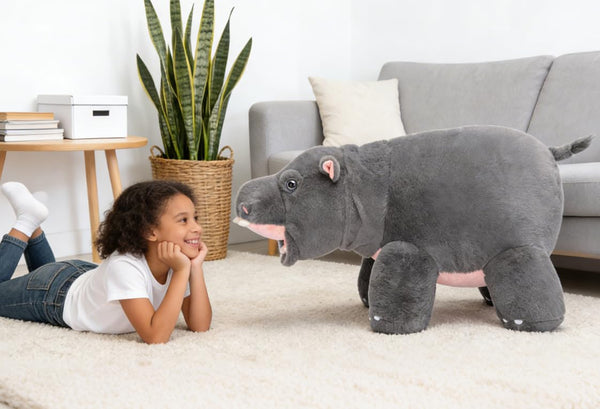 IKASA Giant Hippo Stuffed Animal,28.5