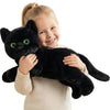 IKASA Large Black Cat Stuffed Animal Plush Toy,Large Big Jumbo Soft Toys,22" Huge Size Cute Plushy Fluffy Plushie,Gifts for Girls