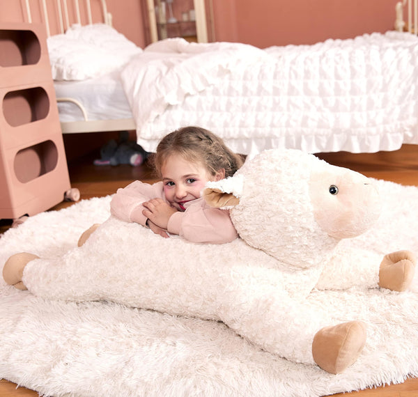 IKASA Large Sheep Stuffed Animal Plush Toy,Giant Lamb Cute Jumbo Soft Toys,30