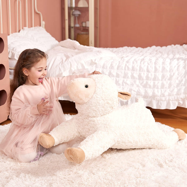 IKASA Large Sheep Stuffed Animal Plush Toy,Giant Lamb Cute Jumbo Soft Toys,30