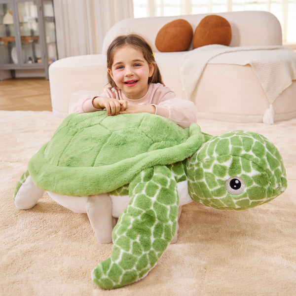 IKASA Giant Sea Turtle Stuffed Animal Plush Toy,Big Large Jumbo Soft Toys,30