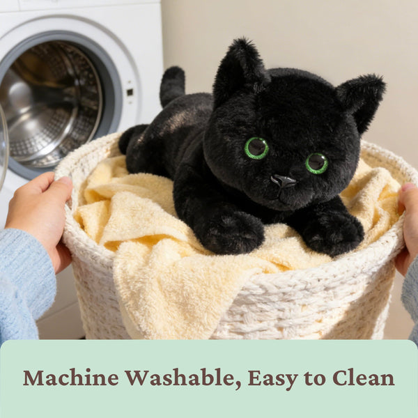 IKASA Large Black Cat Stuffed Animal Plush Toy,Large Big Jumbo Soft Toys,22