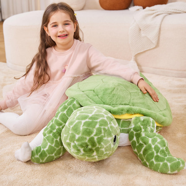 IKASA Giant Sea Turtle Stuffed Animal Plush Toy,Big Large Jumbo Soft Toys,30
