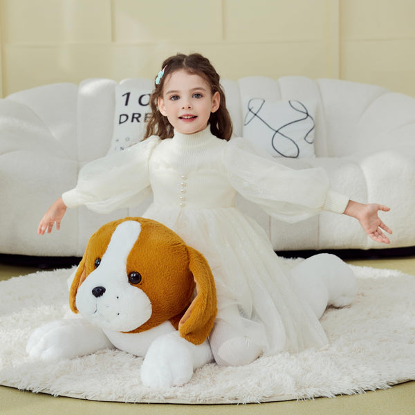IKASA Giant Beagle Dog Stuffed Animal Plush Toy,Large Puppy Big Jumbo Soft Toys,30