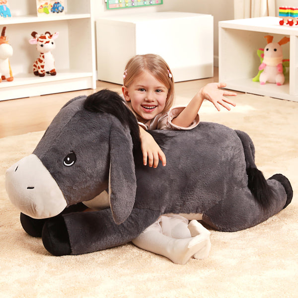 IKASA Giant Donkey Stuffed Animal Plush Toy,Big Large Jumbo Soft Toys,33