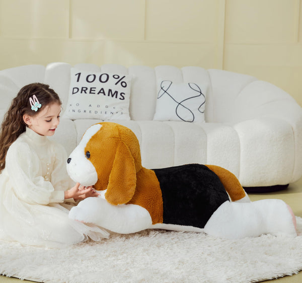 IKASA Giant Beagle Dog Stuffed Animal Plush Toy,Large Puppy Big Jumbo Soft Toys,30