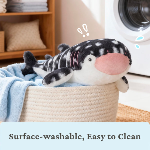 IKASA Whale Shark Stuffed Animals Plush Toys,15 inches Cute Plushie Soft Plushy Fluffy Toy, Gifts for Family Kids Children