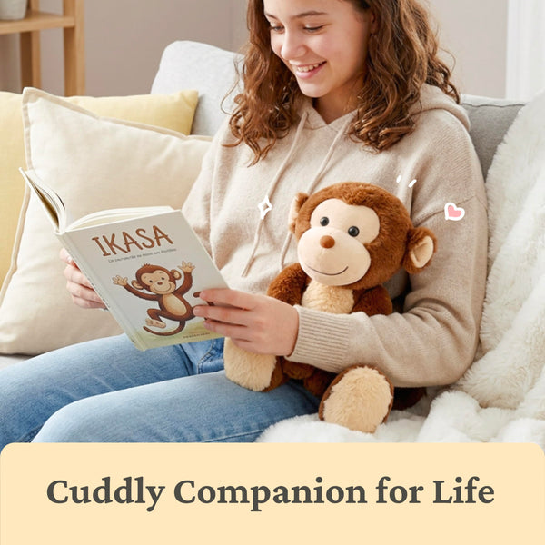 IKASA Monkey Stuffed Animals Plush Toys,12.5