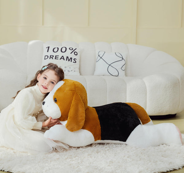 IKASA Giant Beagle Dog Stuffed Animal Plush Toy,Large Puppy Big Jumbo Soft Toys,30