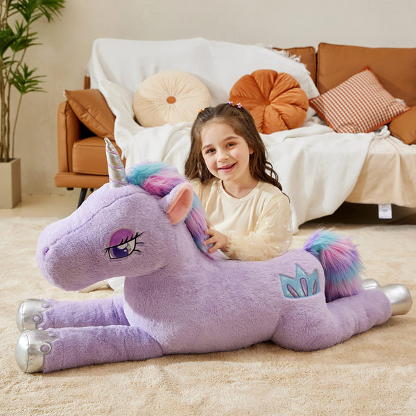 IKASA Giant Unicorn Stuffed Animal Plush Toy,Large Big Jumbo Soft Toys,43