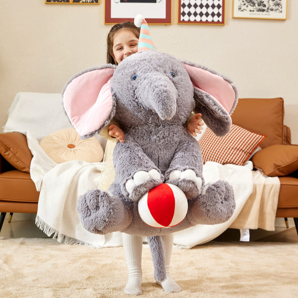 IKASA Giant Elephant Stuffed Animal Plush Toy, 31