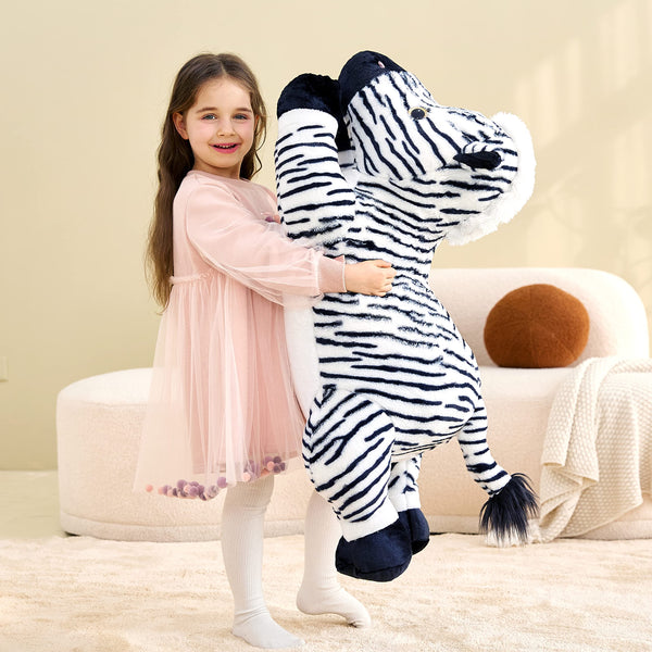 IKASA Giant Zebra Stuffed Animal Plush Toy,30