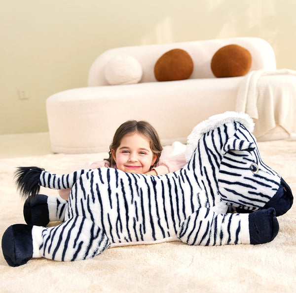 IKASA Giant Zebra Stuffed Animal Plush Toy,30