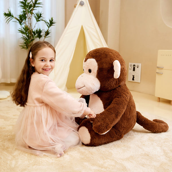 IKASA Giant Monkey Stuffed Animal Plush Toy,Large Big Jumbo Soft Toys,30