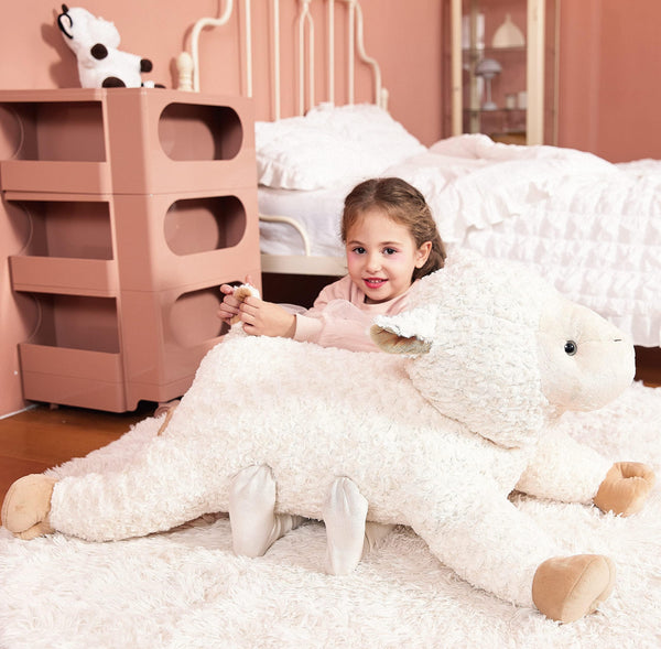 IKASA Large Sheep Stuffed Animal Plush Toy,Giant Lamb Cute Jumbo Soft Toys,30