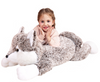 78cm / 30" Giant Stuffed Wolf Plush Toy