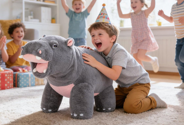 IKASA Giant Hippo Stuffed Animal,28.5