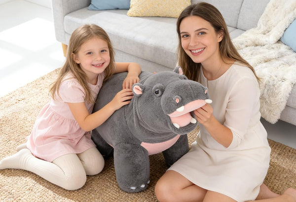 IKASA Giant Hippo Stuffed Animal,28.5