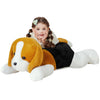 IKASA Giant Beagle Dog Stuffed Animal Plush Toy,Large Puppy Big Jumbo Soft Toys,30" Huge Size Cute Plushy Fluffy Fat Plushie,Gifts for Kids Girls
