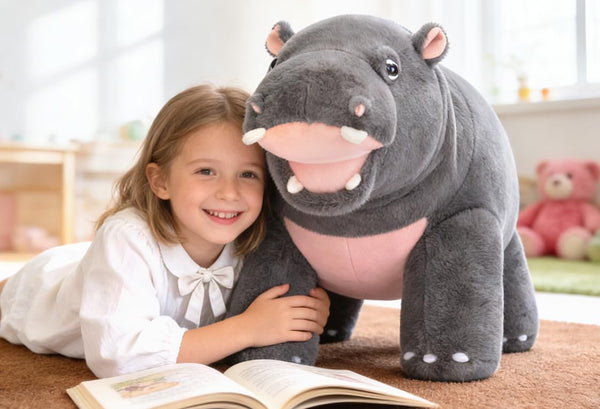 IKASA Giant Hippo Stuffed Animal,28.5