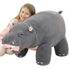 IKASA Giant Hippo Stuffed Animal,28.5" Large Hippopotamus Plush Toy,Jumbo Soft and Cute Toys,Big Size Plushy Gifts for Kids