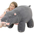 IKASA Giant Hippo Stuffed Animal,28.5" Large Hippopotamus Plush Toy,Jumbo Soft and Cute Toys,Big Size Plushy Gifts for Kids