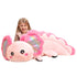 IKASA Giant Axolotl Stuffed Animal Plush Toy,Large Big Jumbo Soft Toys,31.5" Huge Size Cute Plushy Fluffy Fat Plushie,Gifts for Kids Girls