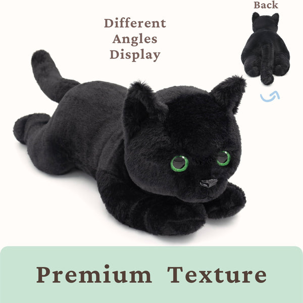IKASA Large Black Cat Stuffed Animal Plush Toy,Large Big Jumbo Soft Toys,22