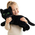 IKASA Large Black Cat Stuffed Animal Plush Toy,Large Big Jumbo Soft Toys,22" Huge Size Cute Plushy Fluffy Plushie,Gifts for Girls