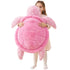 IKASA Giant Sea Turtle Stuffed Animal Plush Toy,Big Large Jumbo Soft Toys,30" Cute Huge Size Fat Fluffy Plushy Plushie,Gifts for Kids(Pink)