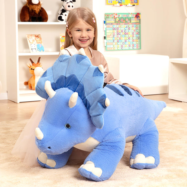 IKASA Giant Triceratops Dinosaur Stuffed Animal Plush Toy,30