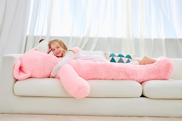 IKASA Giant Teddy Bear Plush Toy Stuffed Animals (Pink, 63 inches)