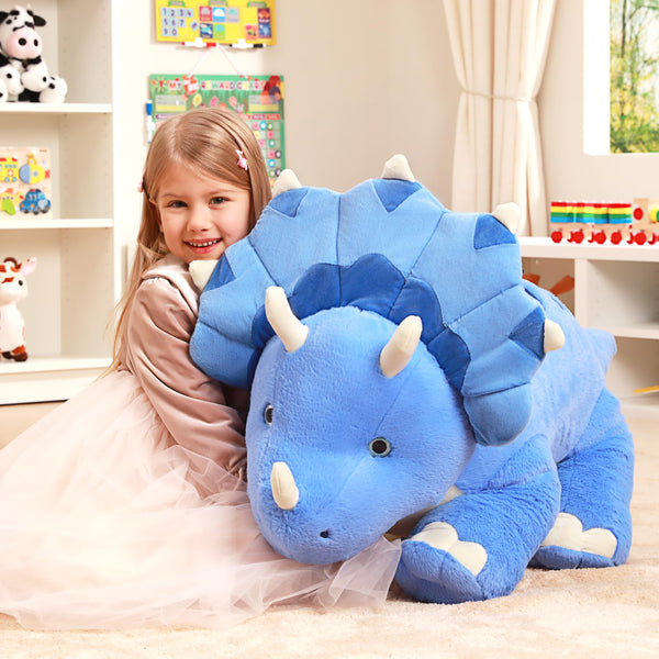 IKASA Giant Triceratops Dinosaur Stuffed Animal Plush Toy,30