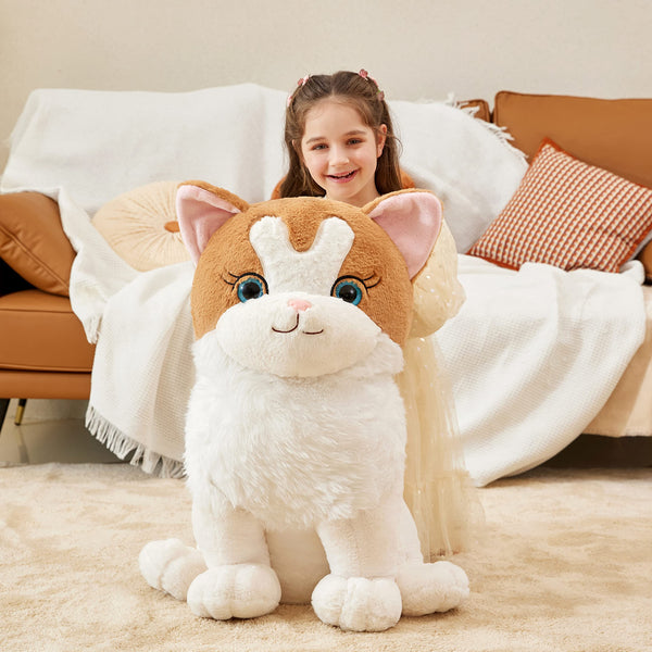 IKASA Giant Ragdoll Cat Stuffed Animal Plush Toy,Large Big Jumbo Soft Toys,23