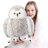 IKASA Lifelike Giant Snowy Owl Stuffed Animal Plush Toy,17 inches Large Big Size Cute Soft Toys,Huge Jumbo Plushy Plushie,Gifts for Kids Boys