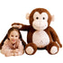 IKASA Giant Monkey Stuffed Animal Plush Toy,Large Big Jumbo Soft Toys,30" Huge Size Cute Fluffy Plushy Fat Oversized Plushie,Gifts for Kids Girls Boys