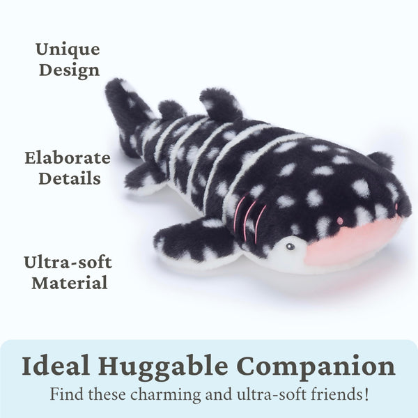 IKASA Whale Shark Stuffed Animals Plush Toys,15 inches Cute Plushie Soft Plushy Fluffy Toy, Gifts for Family Kids Children