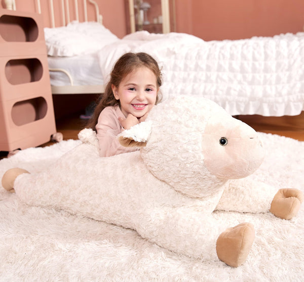 IKASA Large Sheep Stuffed Animal Plush Toy,Giant Lamb Cute Jumbo Soft Toys,30