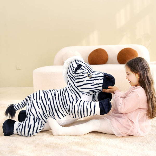 IKASA Giant Zebra Stuffed Animal Plush Toy,30