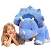 IKASA Giant Triceratops Dinosaur Stuffed Animal Plush Toy,30" Soft Big Large Jumbo Toys,Huge Size Cute Fluffy Plushy Oversized Plushie,Gifts for Kids