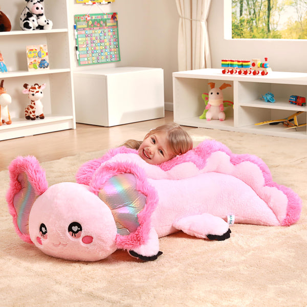 IKASA Giant Axolotl Stuffed Animal Plush Toy,Large Big Jumbo Soft Toys,31.5