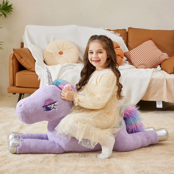 IKASA Giant Unicorn Stuffed Animal Plush Toy,Large Big Jumbo Soft Toys,43