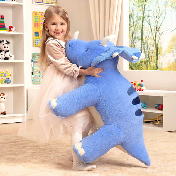 IKASA Giant Triceratops Dinosaur Stuffed Animal Plush Toy,30