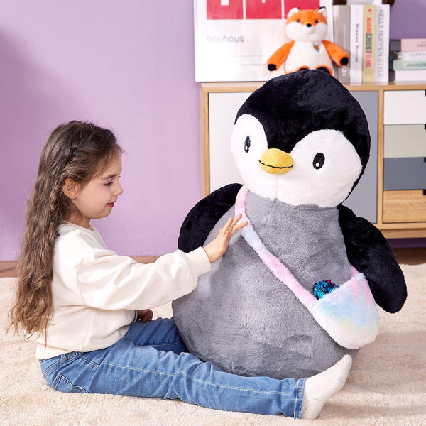 IKASA Giant Penguin Stuffed Animal Plush Toy, 23