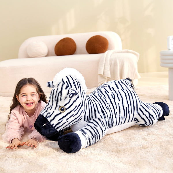 IKASA Giant Zebra Stuffed Animal Plush Toy,30
