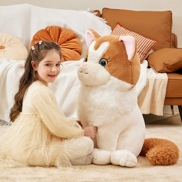 IKASA Giant Ragdoll Cat Stuffed Animal Plush Toy,Large Big Jumbo Soft Toys,23