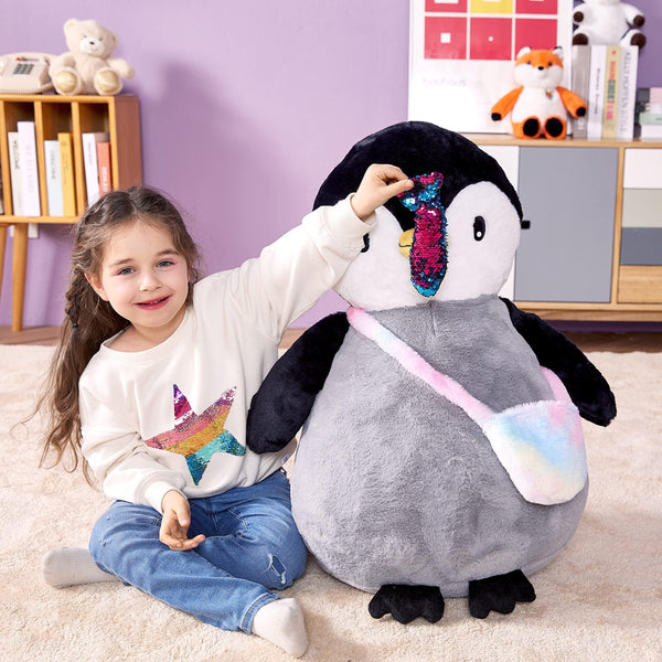 IKASA Giant Penguin Stuffed Animal Plush Toy, 23