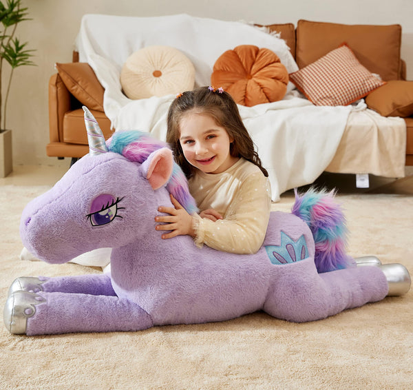 IKASA Giant Unicorn Stuffed Animal Plush Toy,Large Big Jumbo Soft Toys,43