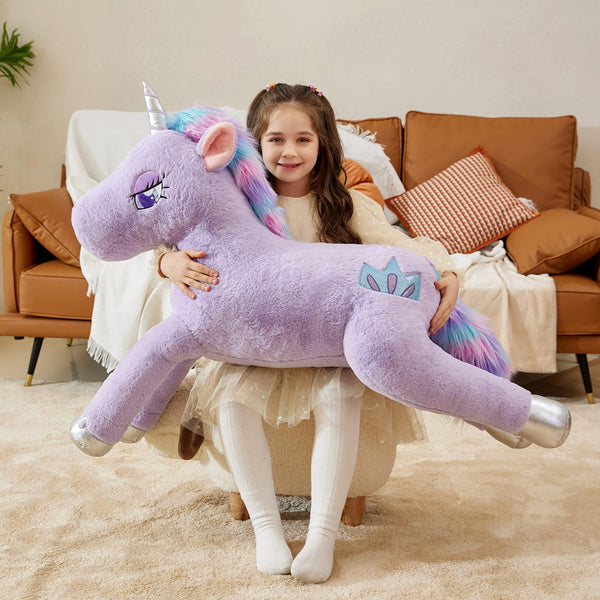 IKASA Giant Unicorn Stuffed Animal Plush Toy,Large Big Jumbo Soft Toys,43