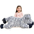 IKASA Giant Zebra Stuffed Animal Plush Toy,30" Large Cute Jumbo Soft Toys,Huge Big Size Plushy Fluffy Fat Oversized Plushie,Gifts for Kids